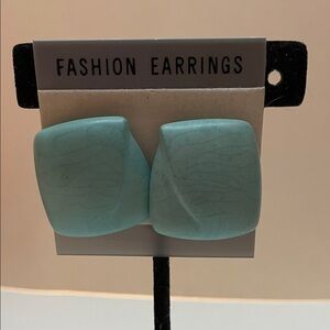 Fashion Earrings Turquoise/blue Square Earrings